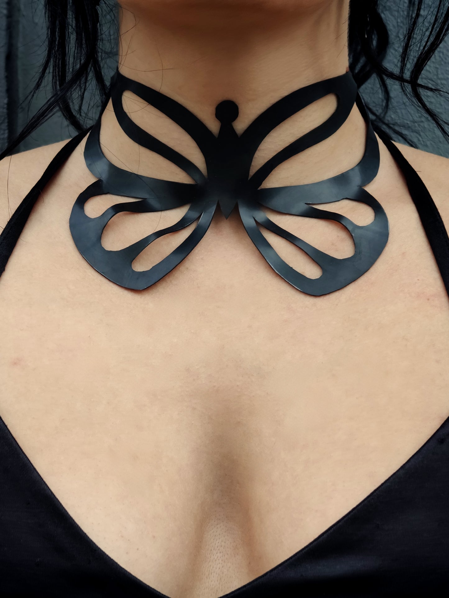 Women's Latex Necktie "Butterfly"