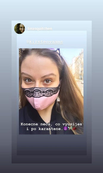 "Lacey" Latex Facemask with Inner Filter