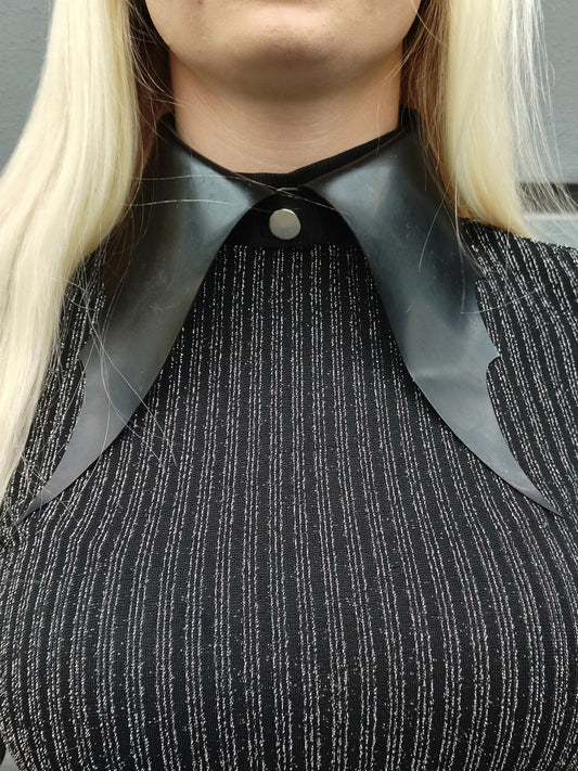 Women's latex bat wings gothic collar "Lilith"