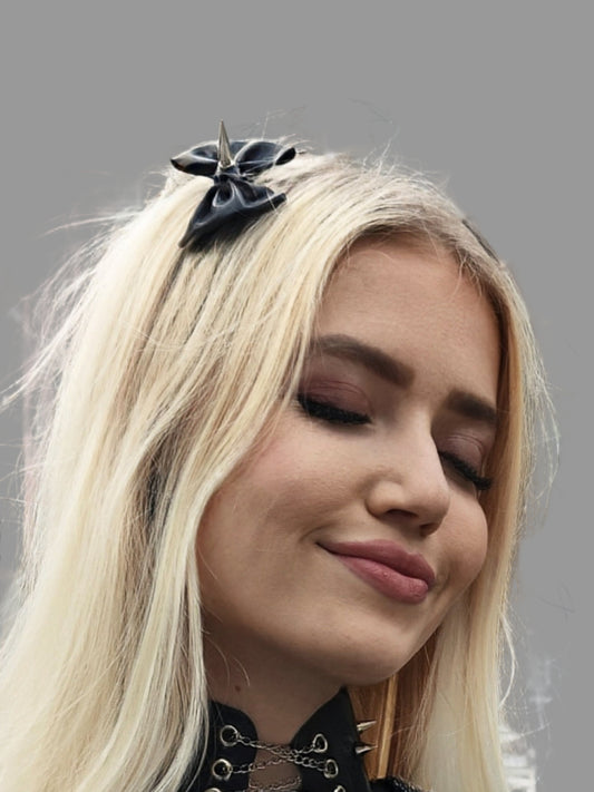 Latex Hair Clips with Bows