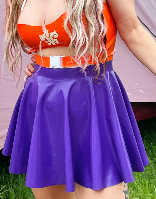 "Lana" Latex circle skate skirt